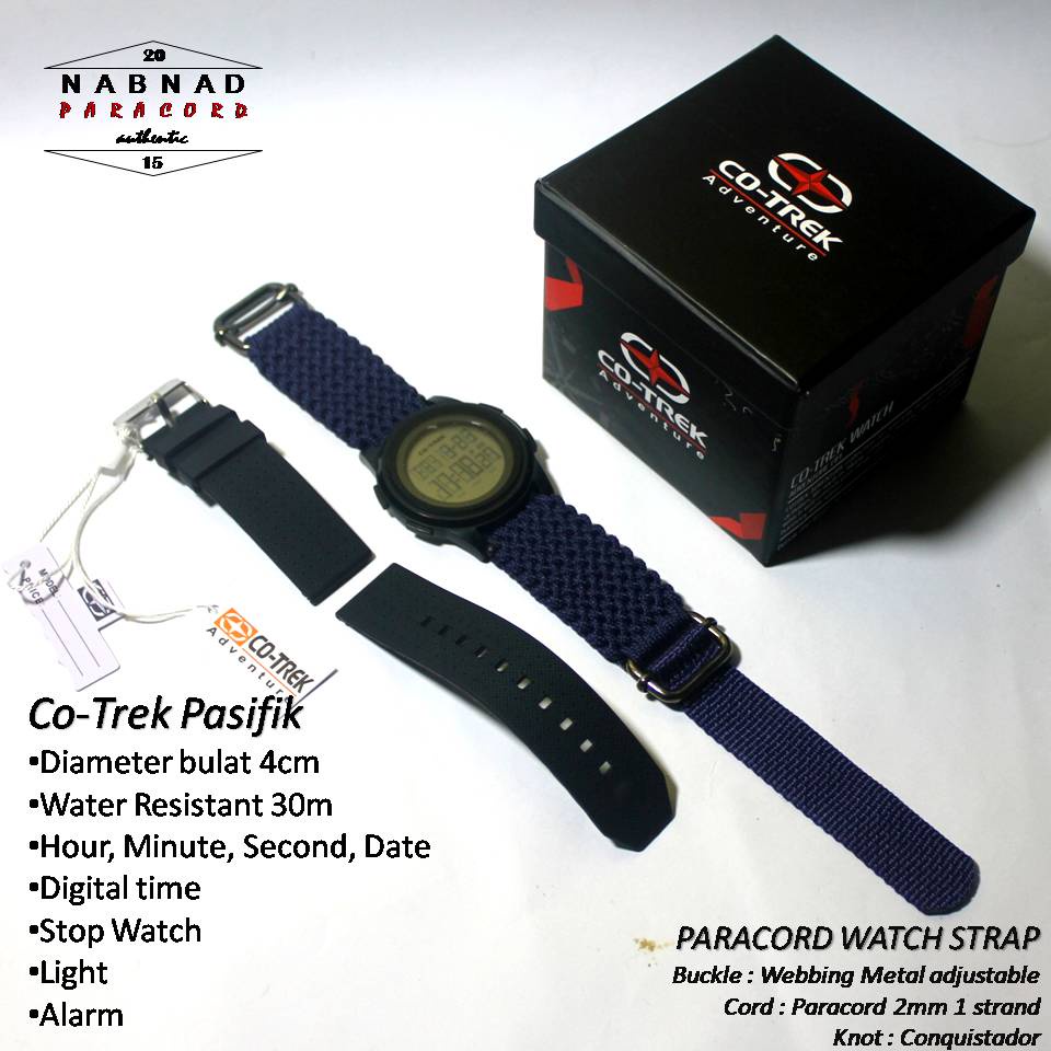 Nabnad Jam Tangan Cotrek Pasifik Caco 0068 Conquistador Strap Tali Gelang Jam Tangan Smartwatch Smar