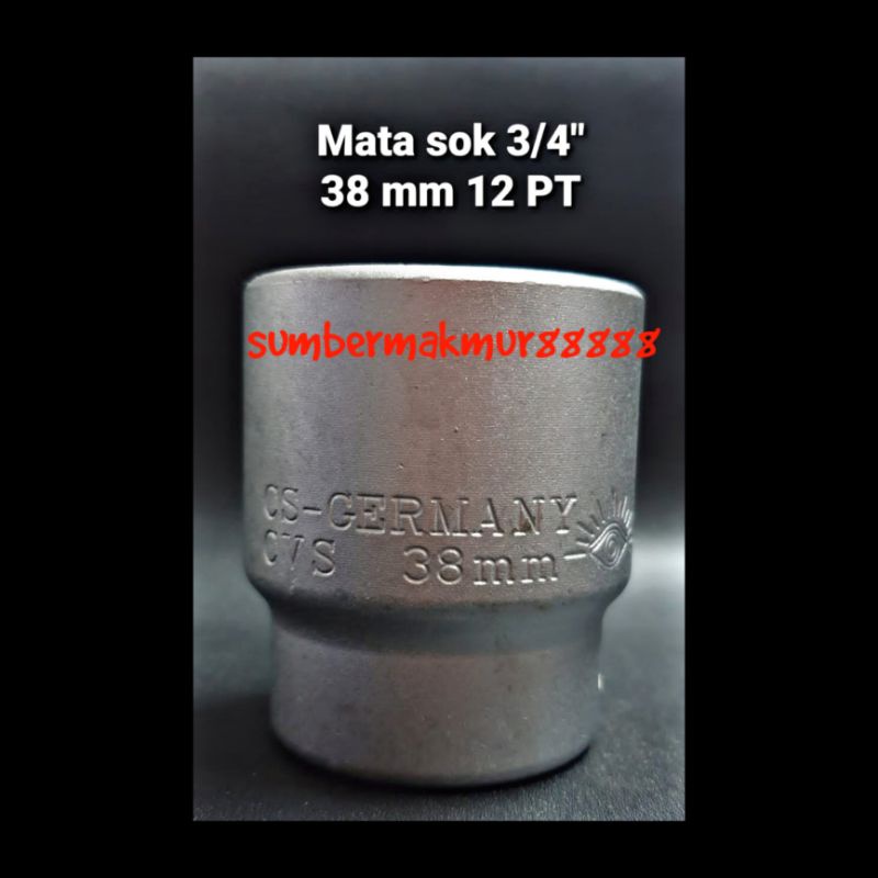 Mata sok 3/4" 38 mm 12 PT