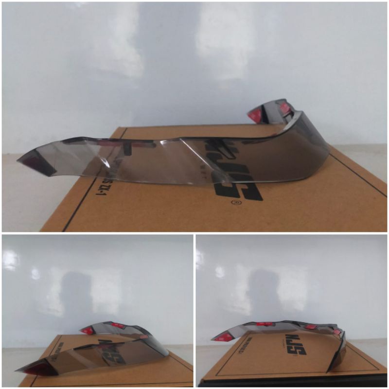 Spoiler Helm NJS ZX-1 & Kairoz (Ongkir termurah 1kg)-Smoke