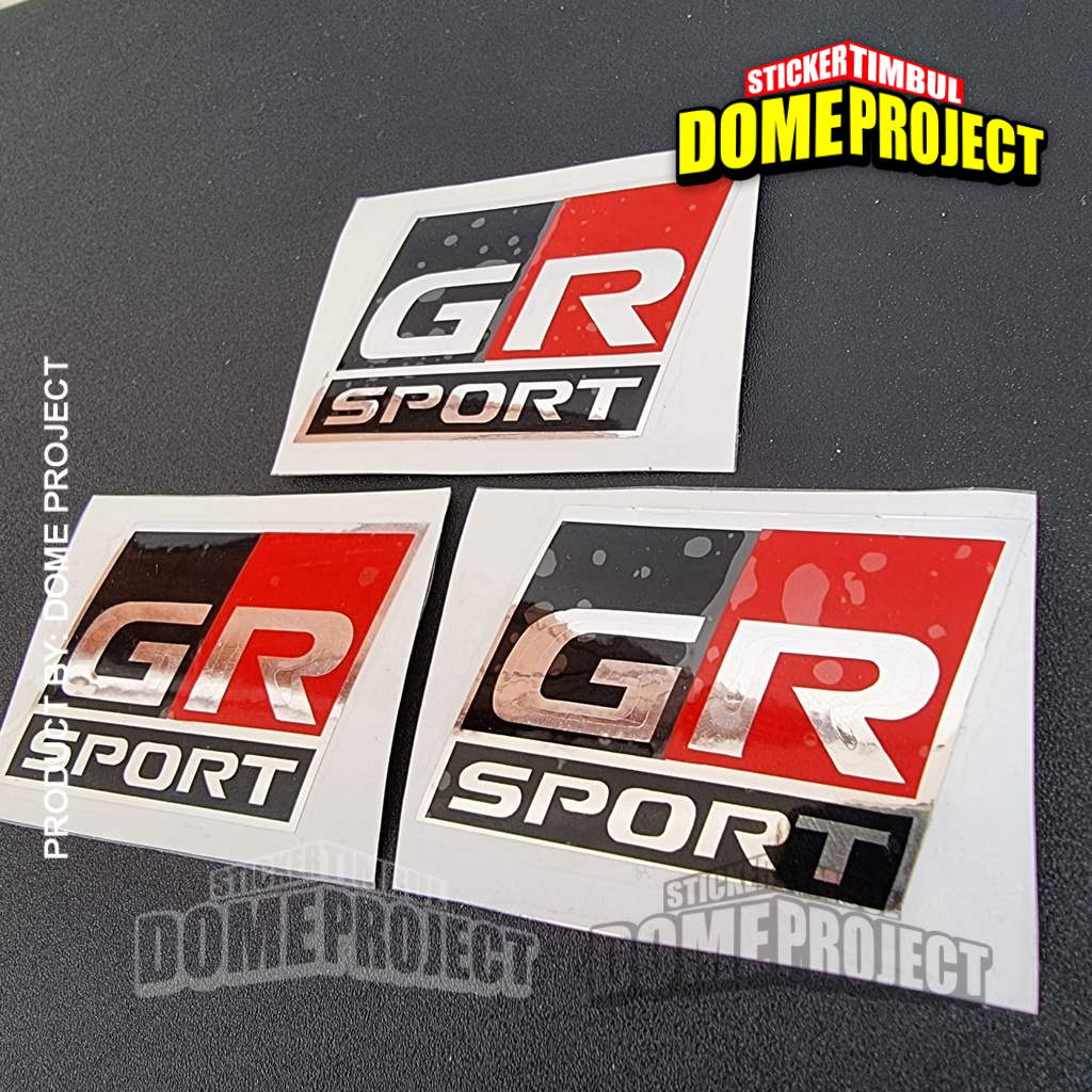 STIKER CUTTING MOBIL LOGO EMBLEM GR SPORT TOYOTA