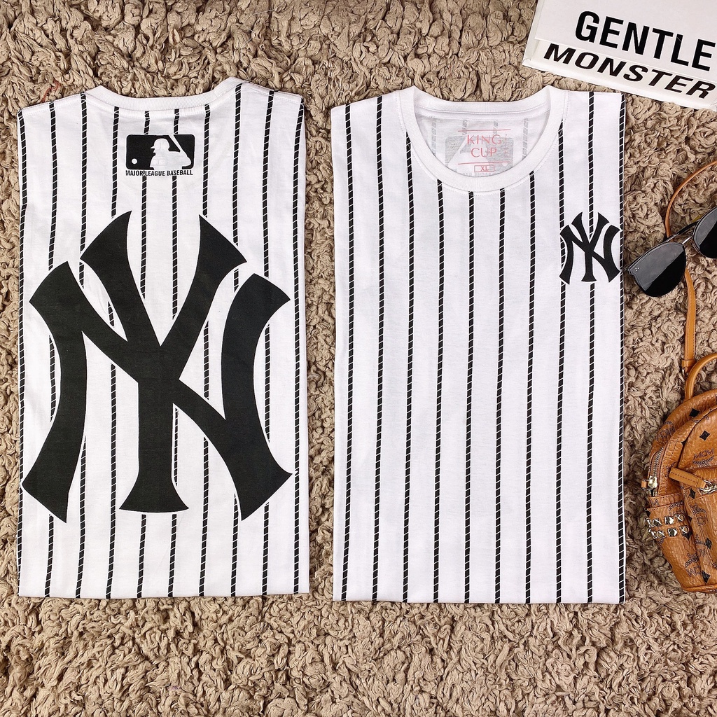 KC008 HanJyou Kaos Wanita Lengan Pendek KingCup NY New Yankees Baseball Full Print Dewasa-7