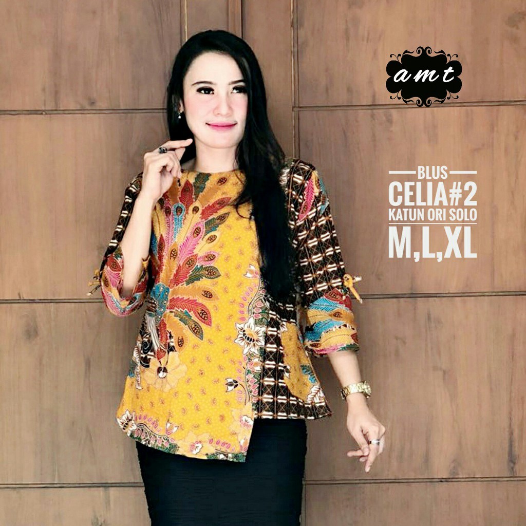 Batik Solo Blus Celia 2 GSeri AMT Batik Amanah Surakarta