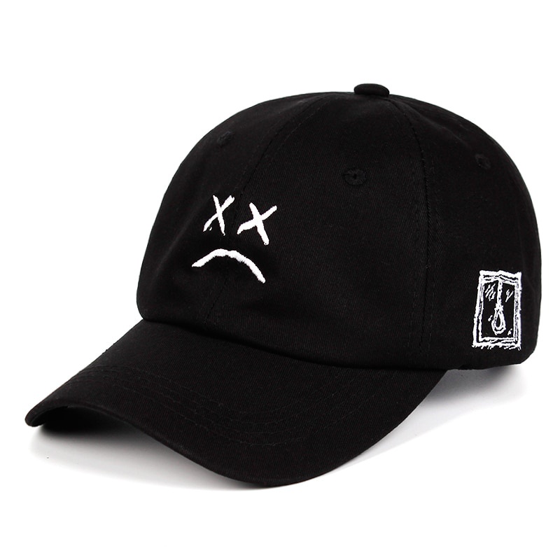 VORON Topi Baseball Snapback Marshmello Sad HITAM