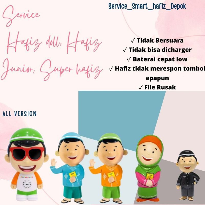 Service Hafiz doll, super hafiz, Hafiz junior