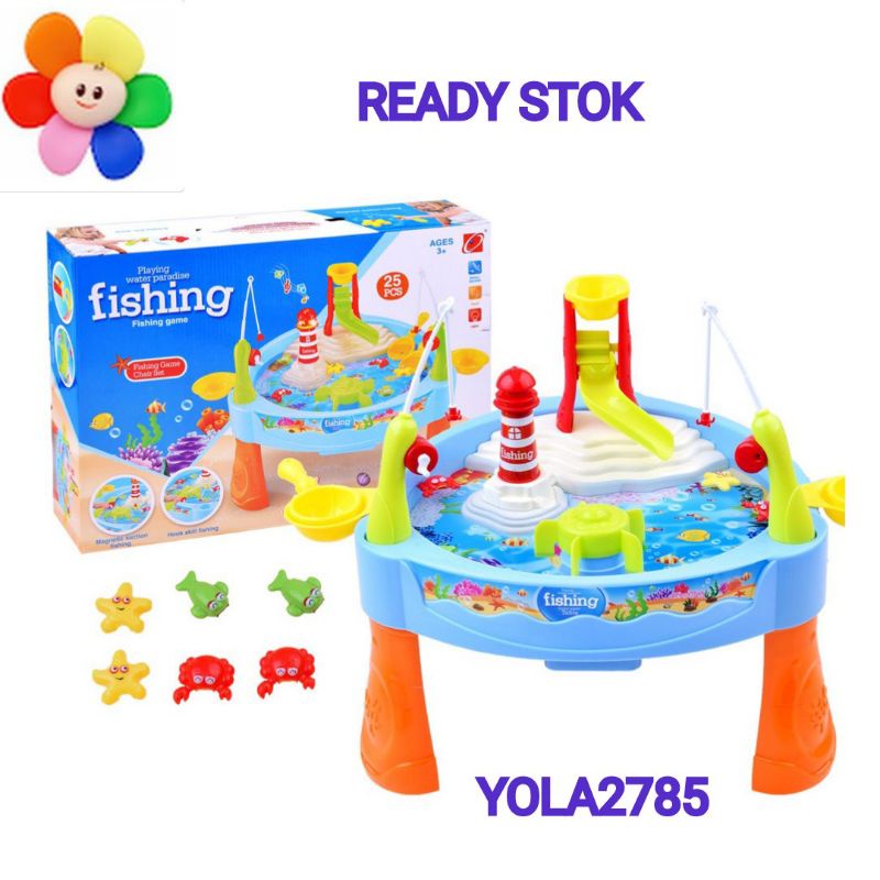 Tomindo Fish Game Water Paradise Mainan Anak Pancingan Pancing Ikan