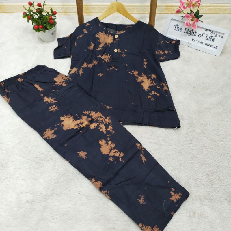 One set Tie Die // Setelan wanita kekinian-Set 11