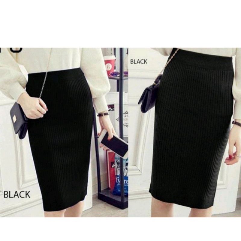 ROK ORIGINAL RAJUT | ROK RAJUT SPAN PENDEK | MIDI SKIRT PREMIUM | ROK SPANT OUTER KNIT | ROK PENDEK