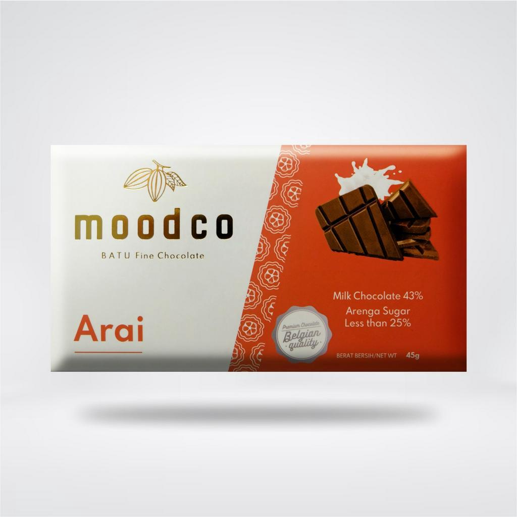 

Moodco | Arai Milk Chocolate 43% | Fine Chocolate | Cokelat Sehat