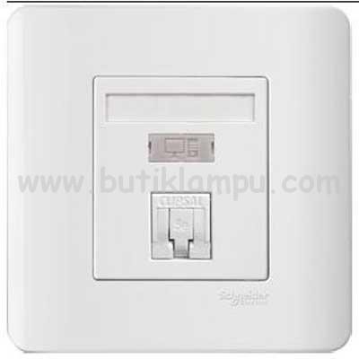 Outlet data RJ45 schneider zencelo white