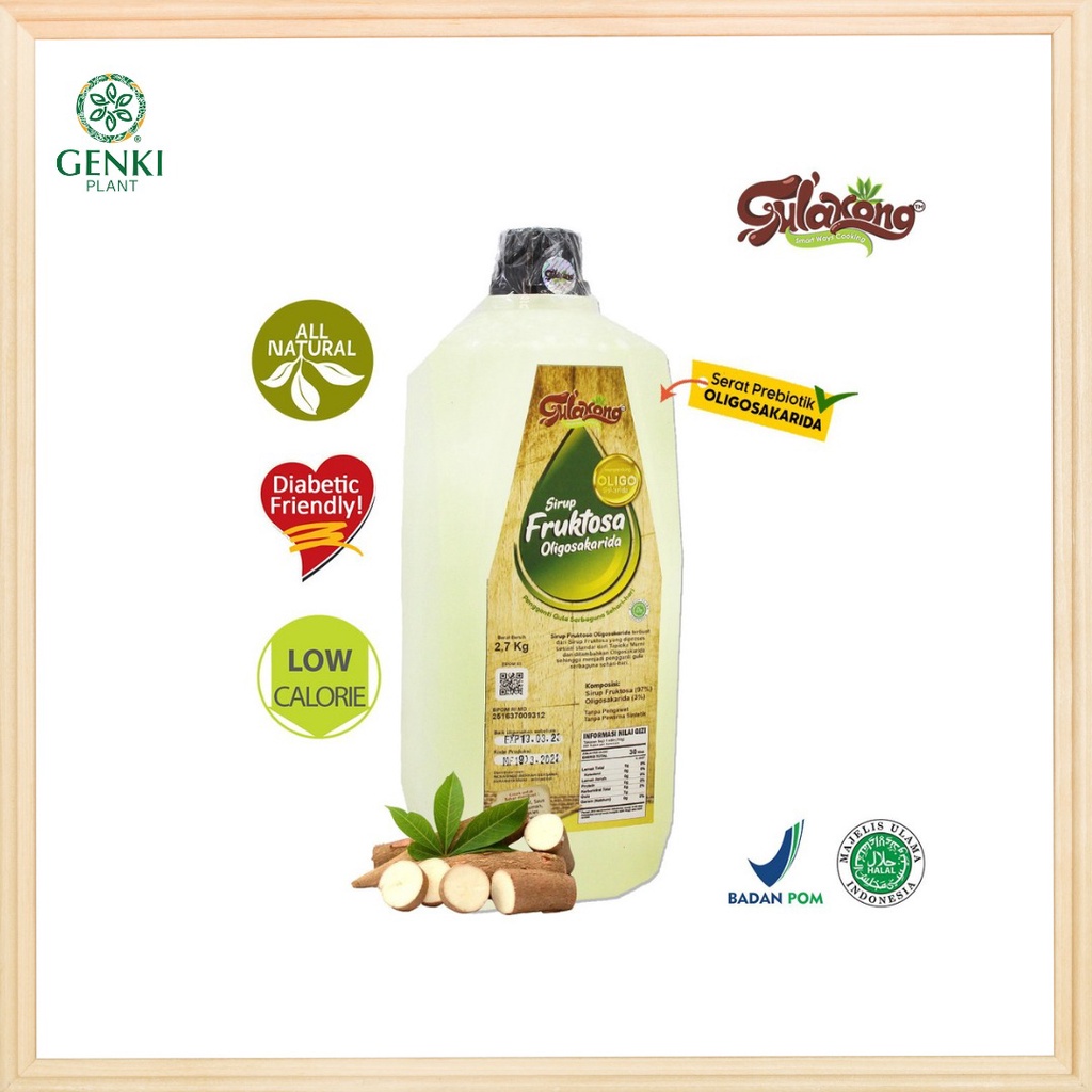 

Gulakong Gula Singkong Cair / Sirup Fruktosa Oligosakarida - 2,75 kg