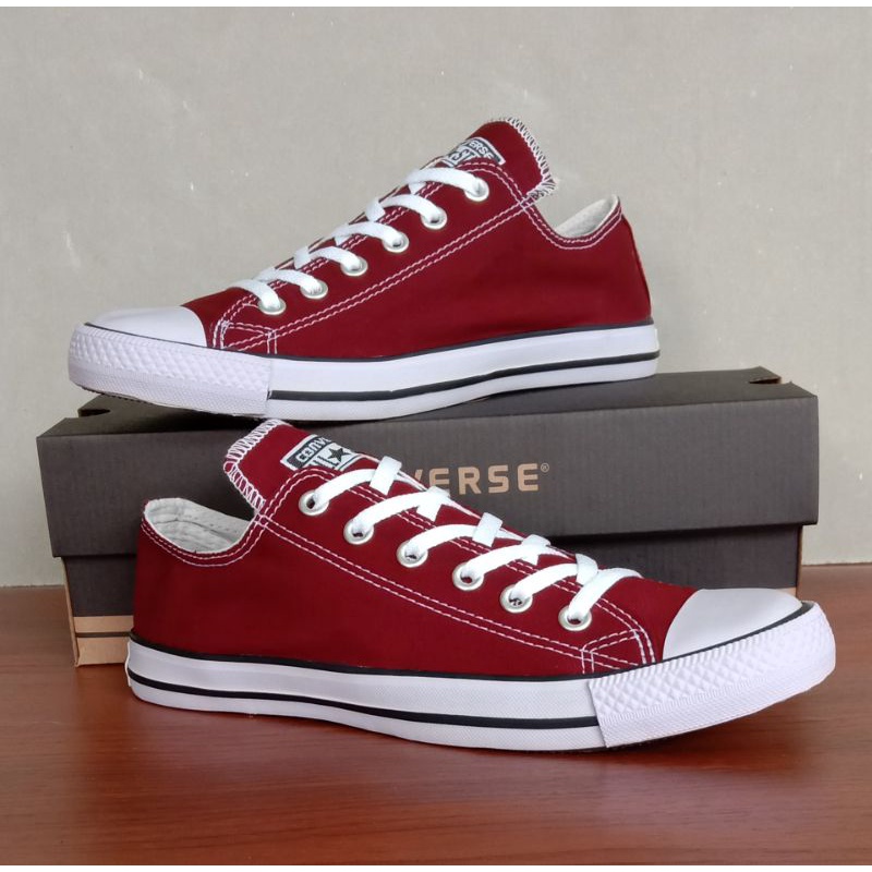 sepatu converse all star classic maroon all star classic merah maroon