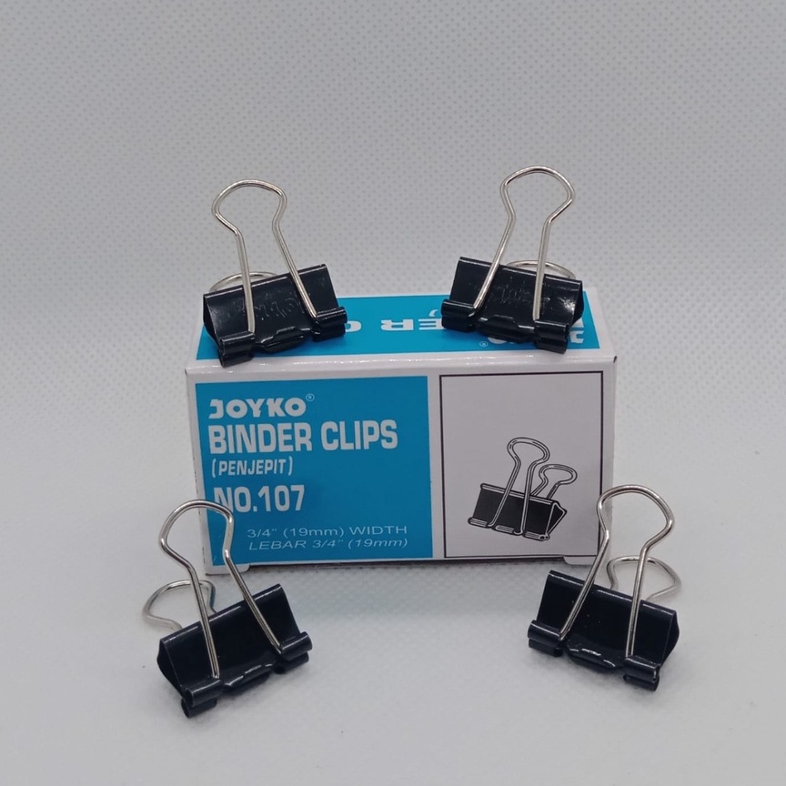 Binder Clips / Klip / Penjepit Kertas Joyko No. 107