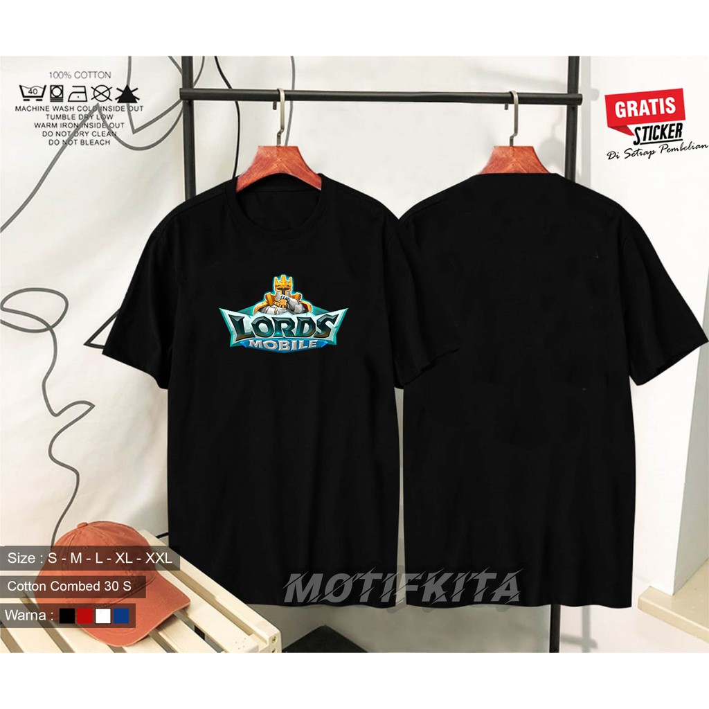 Baju Kaos LORDS MOBILE Terlaris Pria Dan Wanita Distro Kaos Pria Wanita
