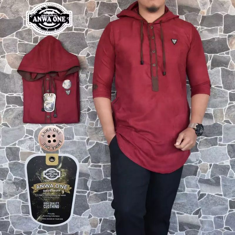 kurta hodie Madina Koko pakistan hodie / kurta pakistan four one original premium dengan bahan oxford jahitan rapi tampil elegant sunnah muslim