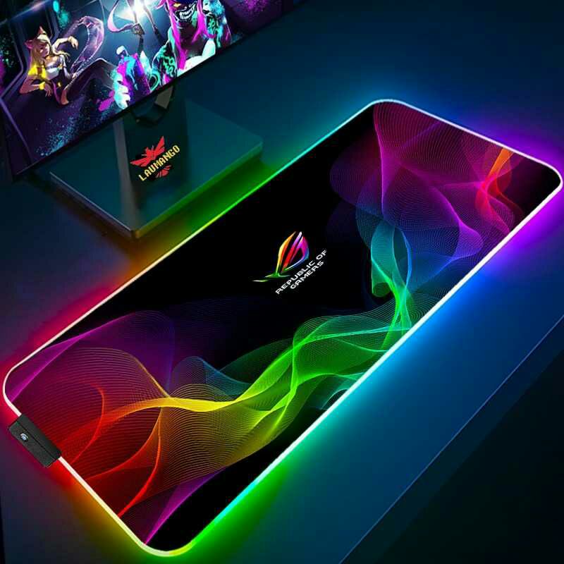 Asus Rog Gaming Mouse Pad Illuminated LED RGB TaffGo 800x300mm GMS-WT5