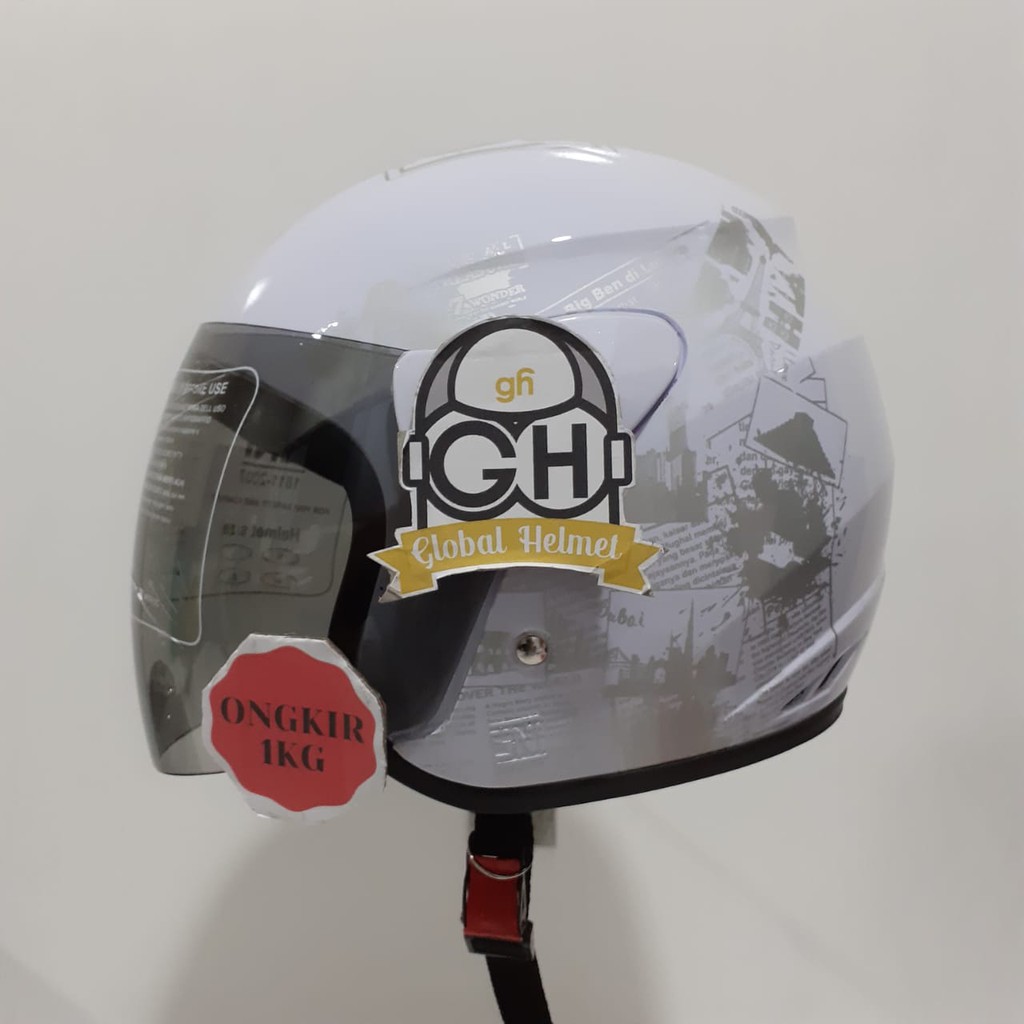 HELM HALF FACE EVOLUTION MOTIF KORAN MIRIP GM EVO MURAH HELM DEWASA