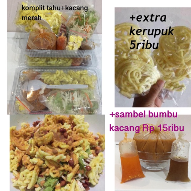 

asinan sayur bumbu kacang cabang cinere kerupuk kuning
