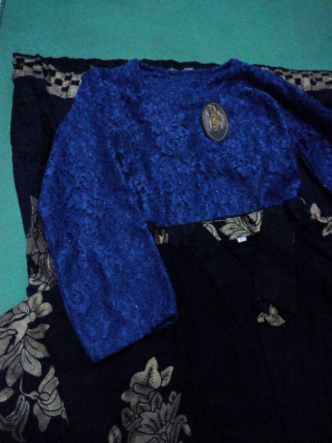 Batik Couple Gamis Brokat Davina