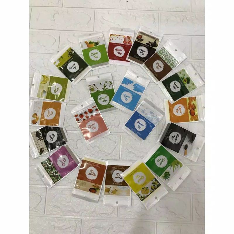 MASKER ORGANIK BUBUK DEAR UP 10 gr BPOM / MASKER DEAR UP / MASKER WAJAH