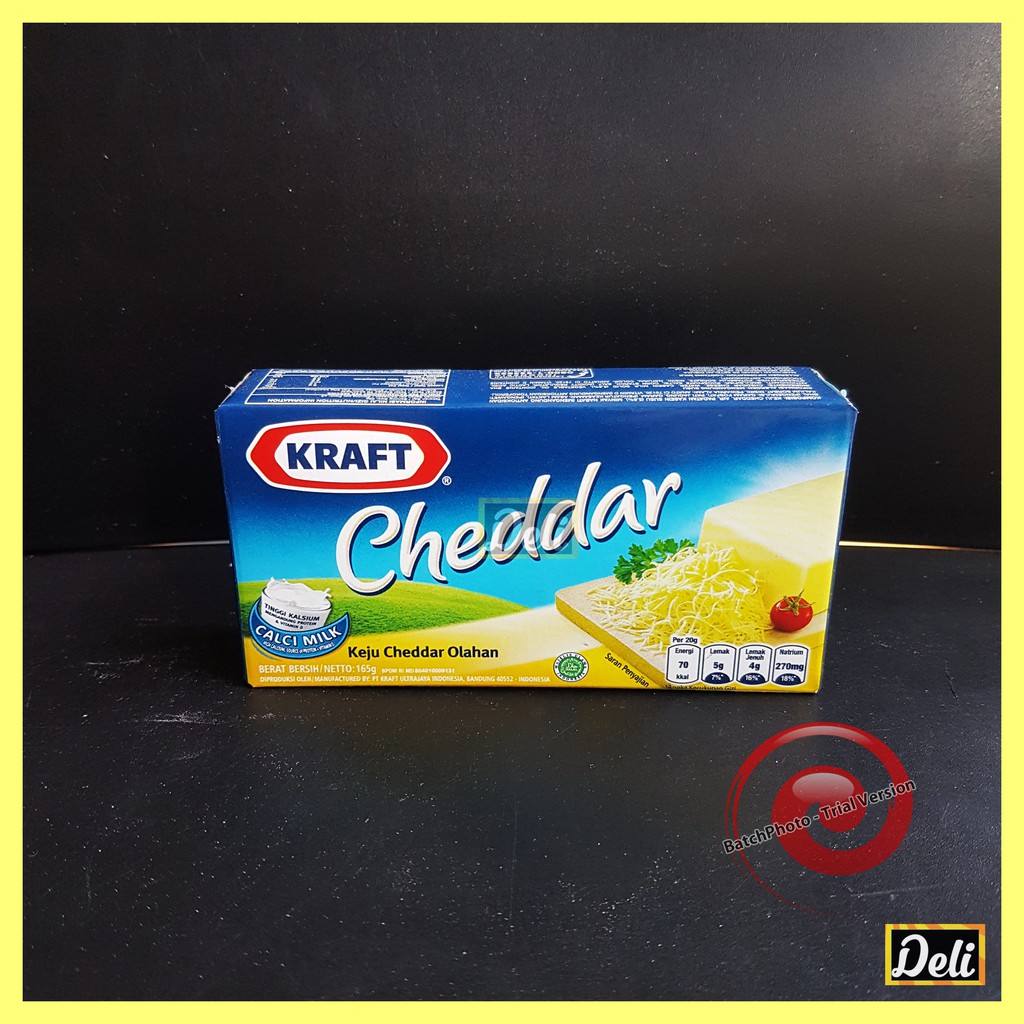 

Kraft Keju Cheddar Serbaguna Kotak Blok 165gr