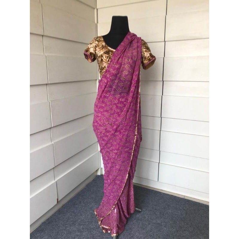 sari India ungu Tampa atasan (coli)