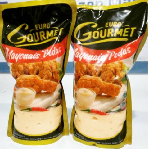 Euro Gourmet Mayo Mayonaise Mayones Mayonise Mayonnaise Pedas 1kg Kiloan