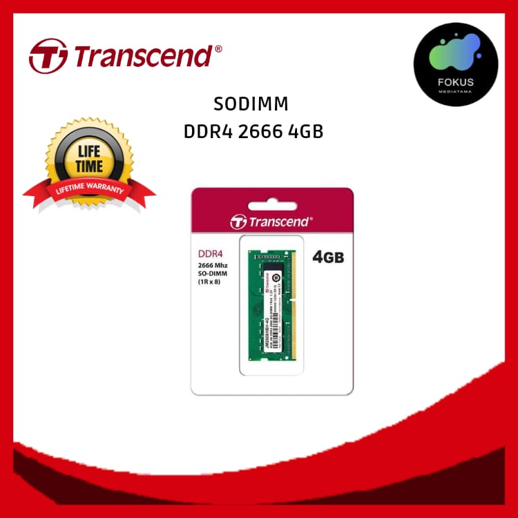 Transcend DDR4 2666MHz SO-DIMM JETRAM RAM LAPTOP 4GB / 8GB