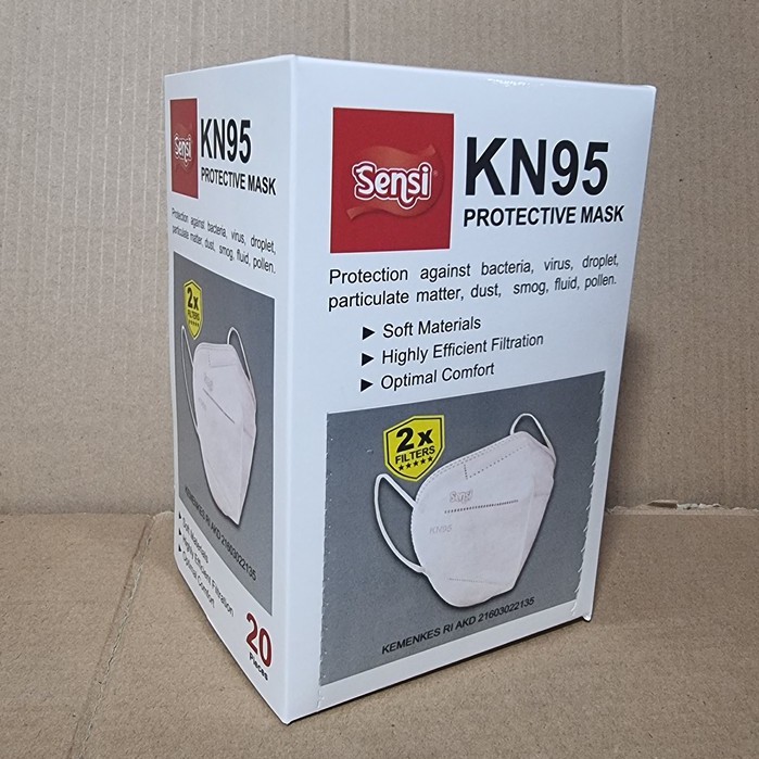 SENSI KN95 PROTECTIVE MASK 6ply isi 20/Masker Medis Sensi KN95 6 ply