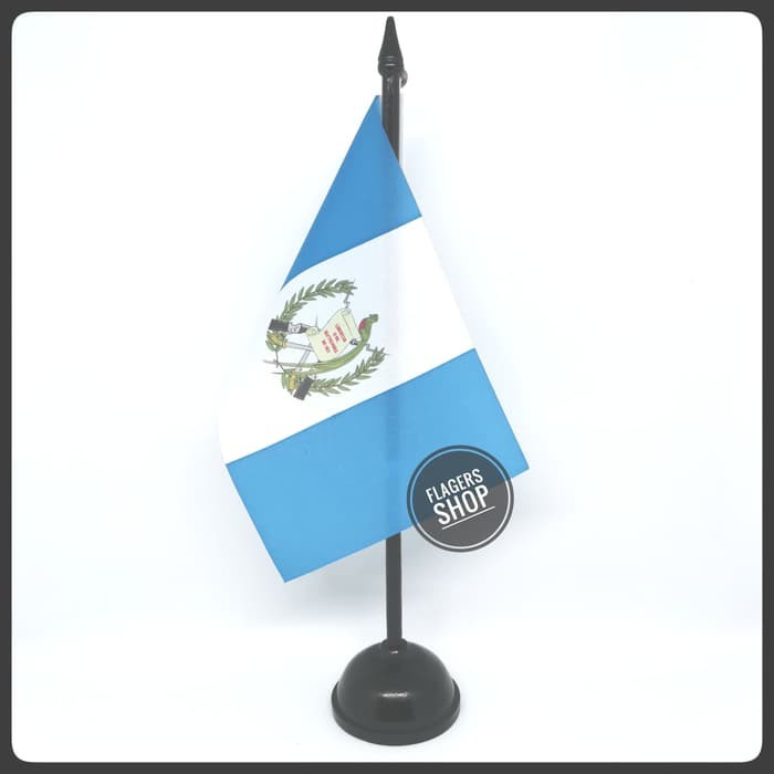 

Bendera Meja Guatemala + Tiang Kayu