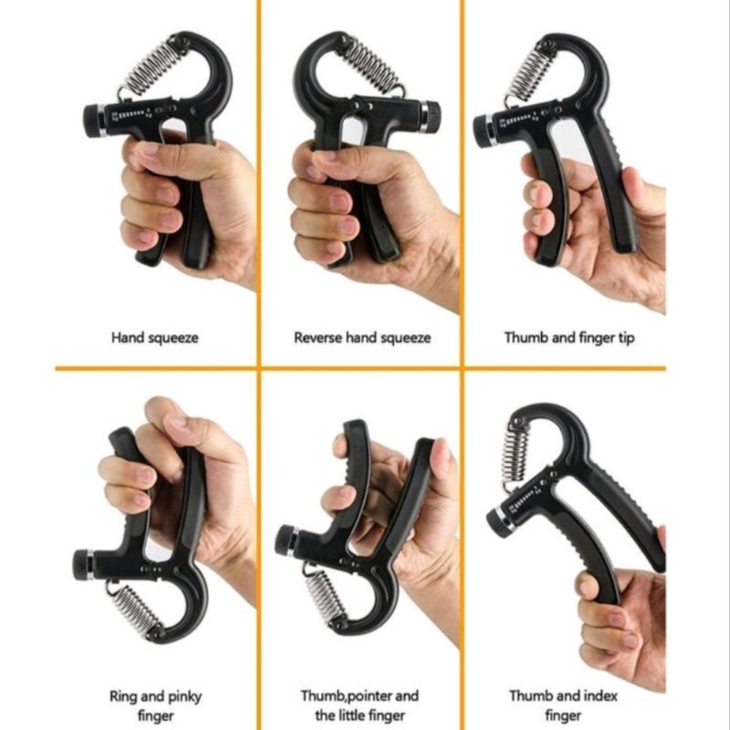 PREMIUM HANDGRIP OLAH RAGA TANGAN ADJUSTABLE (TEKANAN 5-50KG BISA DISESUAIKAN)