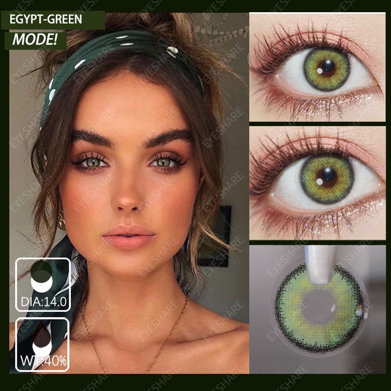 【COD】Menyinarimu EGYPT Gray Softlens Lensa Mata Softlen 14.0mm Gray Contact lens Warna Lensa Kontak Soflen