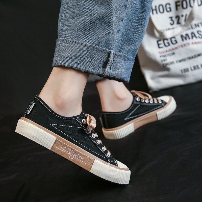 Sepatu ELISA kanvas wanita Sneakers wanita import - Sepatu fashion DF-494 A19 F05 SP2059 JAKARTA