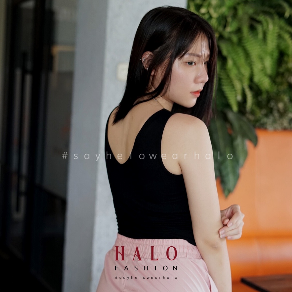 [HaloFashion] Sheva Sexy Tanktop Crop Top Basic Top Korean Fashion