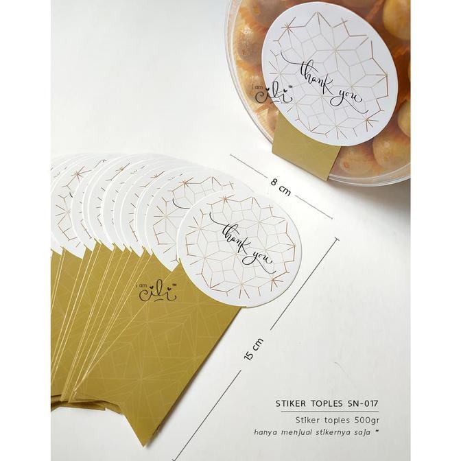 

Ready Stock] (Sn17) Stiker Thank You Untuk Toples 500Gr (Uk 8X15Cm)