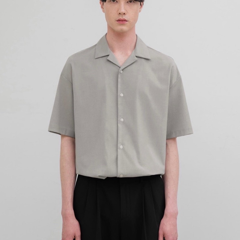 Uniqlo Open Collar Shirt - Kemeja Lengan Pendek-5