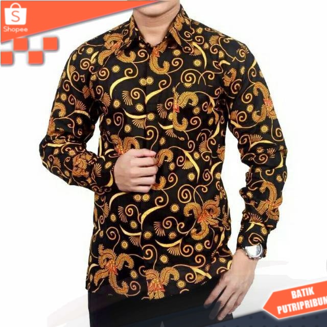 Diskon Kemeja Batik Halus VXazLeT1boBJO
