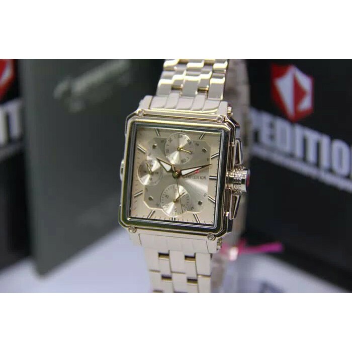 JAM TANGAN EXPEDITION WATCH 6618 WANITA FULL SOFT ROSEGOLD ORIGINAL