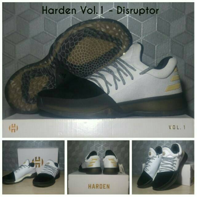 (FREE TALI SEPATU) ADIDAS JAMES HARDEN VOL 1 DISRUPTOR / SEPATU BASKET MURAH