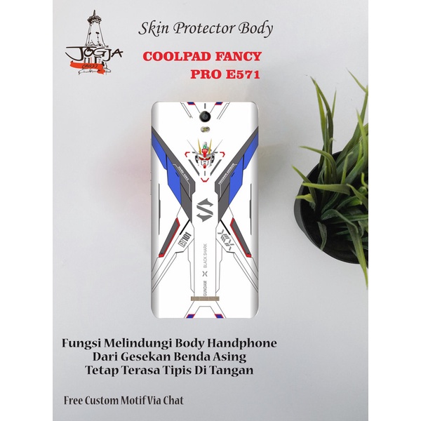 Dapat 2pcs Garskin HP Coolpad Fancy PRO E571 Motif gun - Free Custom Via Motif