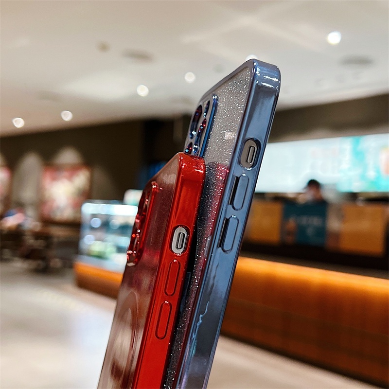 Casing iphone 13 12 11PROMAX X XS XR XSMAX 7 8PLUS shockproof Aksen glitter