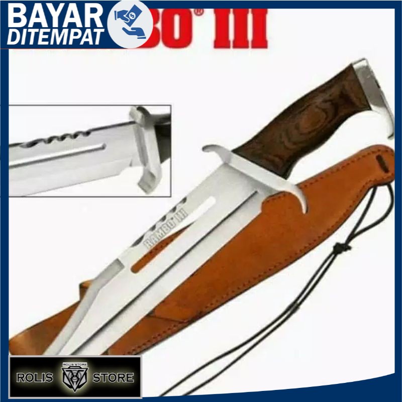 UNIK PISAU SURVIVAL RAMBO 3 JUMBO