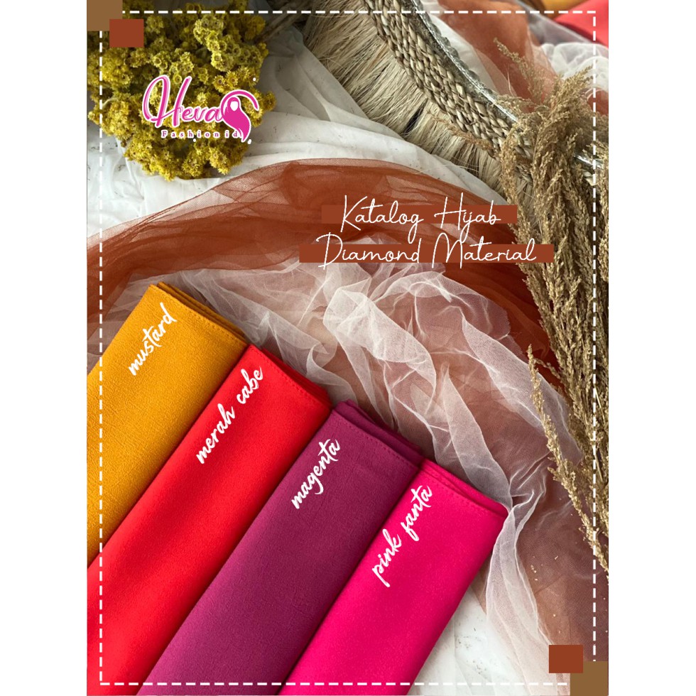 Hijab / Jilbab Khimar 2 layer diamond