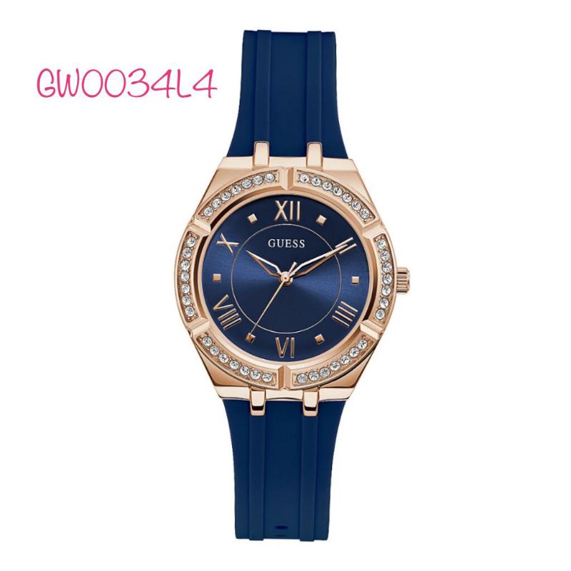 JAM TANGAN WANITA GUESS GW0034L4 STRAP RUBBER ORIGINAL BM