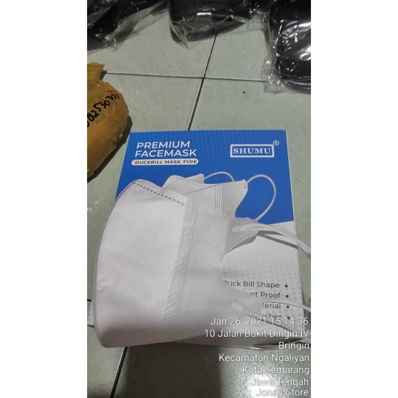 Masker duckbill  impor 3ply alkindo/shumu/utama. masker duckbill anak. duckbill hijab