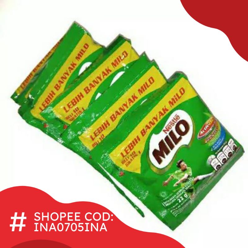 Susu Milo Sachet 10 gratis 1 / Susu Milo Coklat Renteng