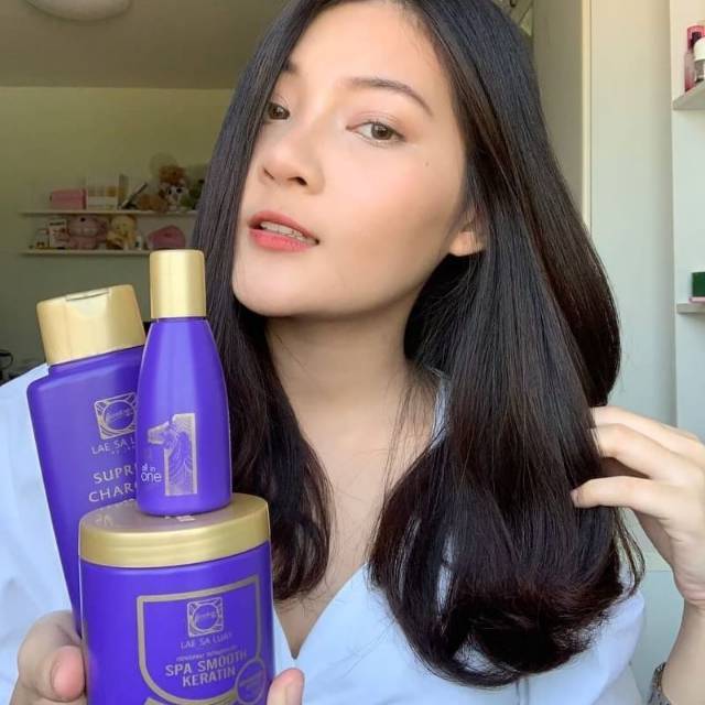 LAE SA LUAY HAIR SPA SMOOTH KERATIN MEDAN/1 SET PERAWATAN RAMBUT/ LAESA LUAY  KERATIN MEDAN