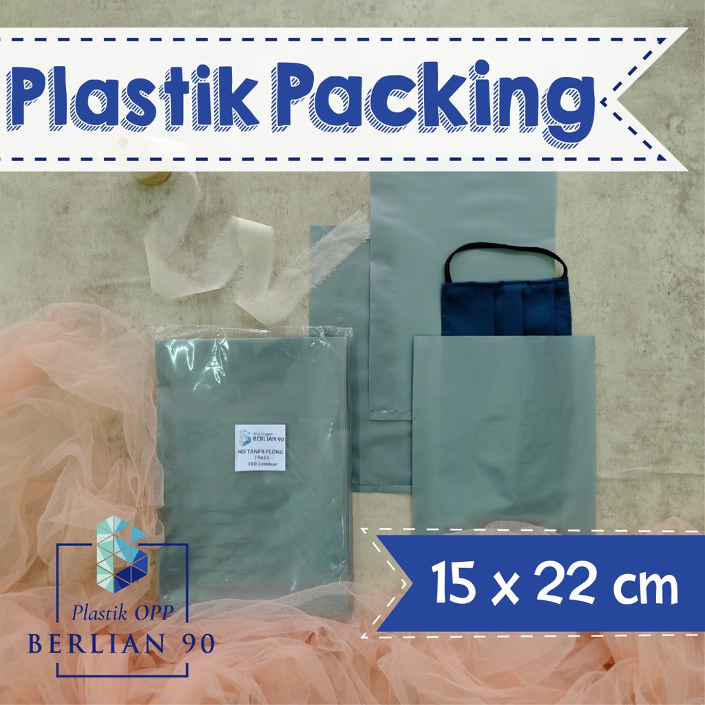 PLASTIK HD TANPA PLONG 15 x 22 cm / PLASTIK PACKING / PLASTIK OLSHOP Isi 50 PCS TERMURAH