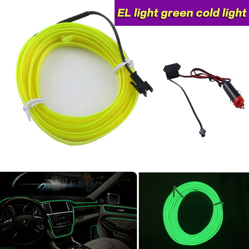 Lampu Strip Neon Led 1m - 5m Warna Hijau Untuk Atmosfir Mobil