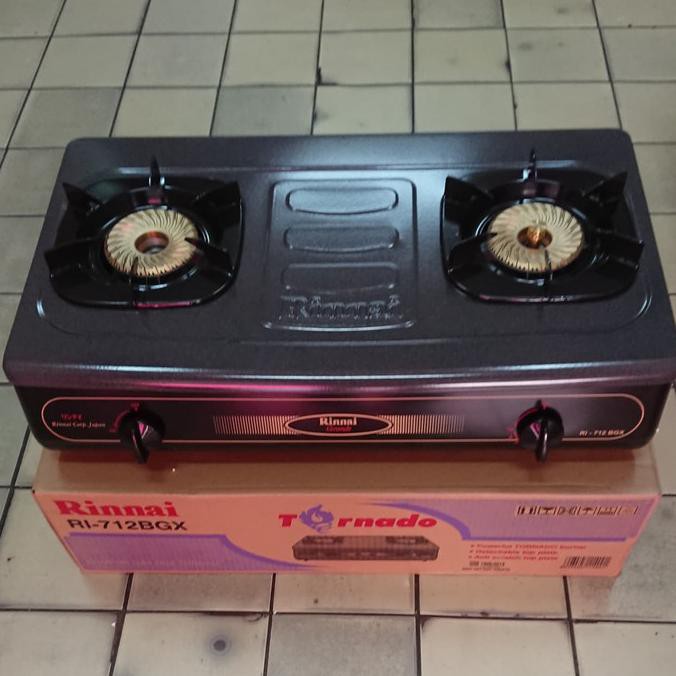 Jual Kompor Gas Rinnai Ri 712bgx Ri 712 Bgx Kompor 2 Tungku Api Tornado Pengaitshop Indonesia Shopee Indonesia