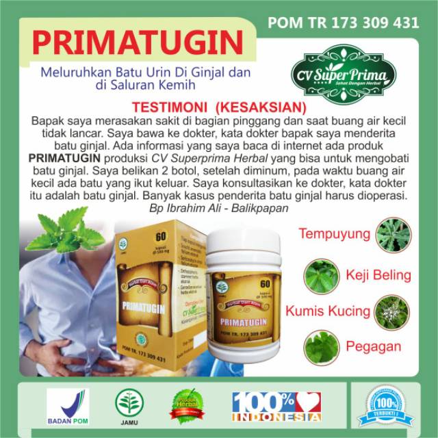 HERBAL BATU GINJAL /PRIMATUGIN